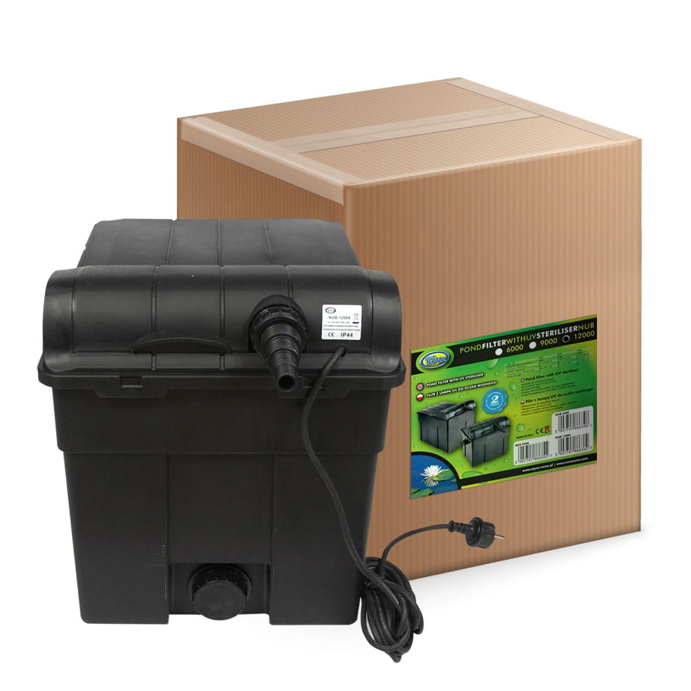 Aqua Nova filtr przelewowy do oczka stawu NUB-12000 z lampą UV 18W